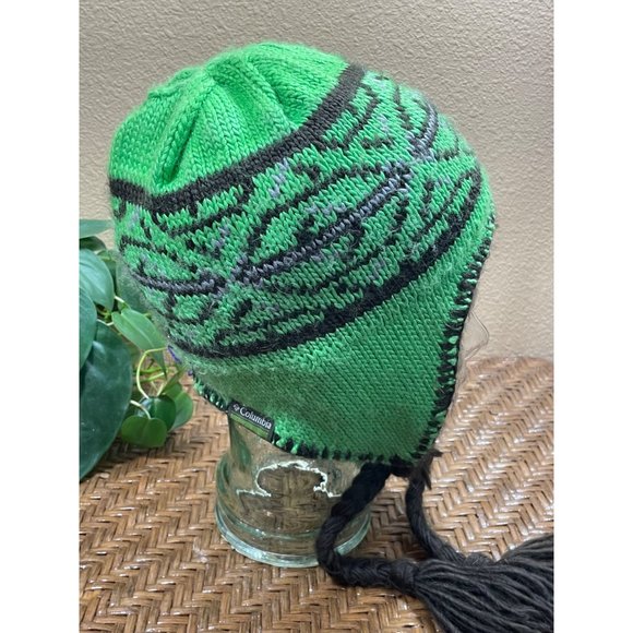 Columbia OMNI HEAT Beanie Hat Cap Green Youth Size - Picture 1 of 8